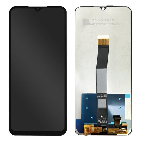 Xiaomi Redmi 10C Komplett Block - Xiaomi - LCD-skärm + Pekglas - Svart