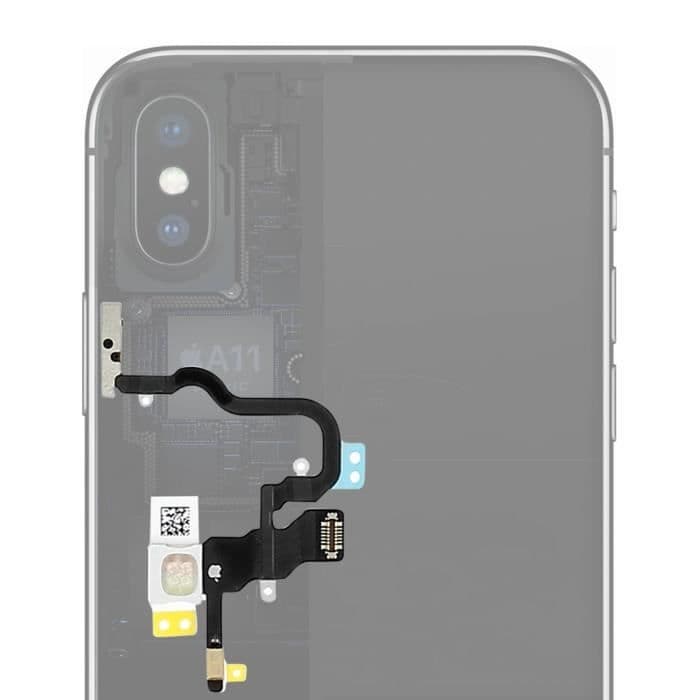 iPhone X bordsduk Power On/Off-knapp + Blixt + Volym + Mikrofon