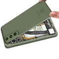 Miniatyrbild 4 av 4: Samsung Galaxy S21 FE Batteriskal Original Samsung oliv med lins