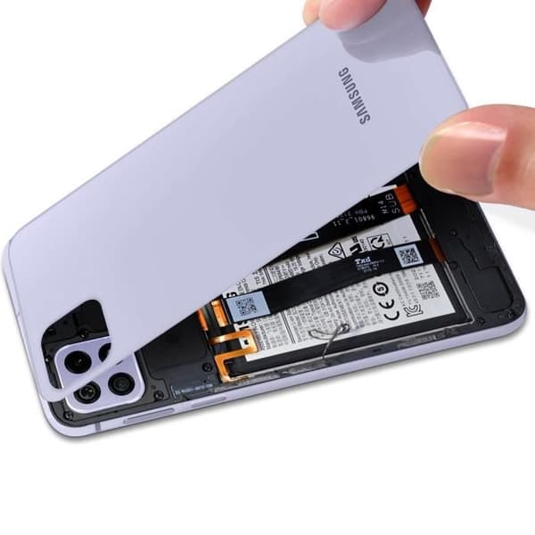 Original Samsung Galaxy A22 5G Lavendel batteriskal