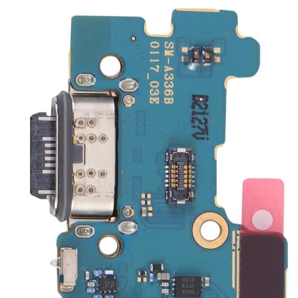 USB-C laddningskontakt - Samsung - Galaxy A33 5G - Servicepack - Inbyggd mikrofon - Svart