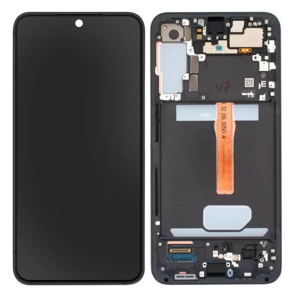 LCD-skärm - Samsung - Galaxy S22 Plus - Original - Svart - Förmonterad beröring