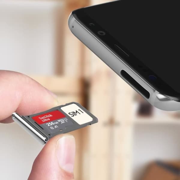 Ersättningsfack för SIM-kort - Samsung - Galaxy S8 och S8 Plus - Silver - Nano SIM och Micro-SD