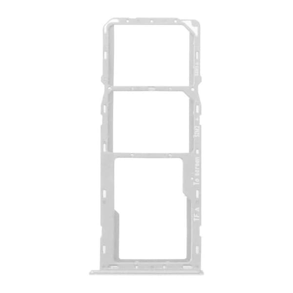 Samsung Galaxy A22 5G Ersättningsfack för SIM-kort - Vit - 2 Nano SIM-kortplatser - Micro-SD-kortplats