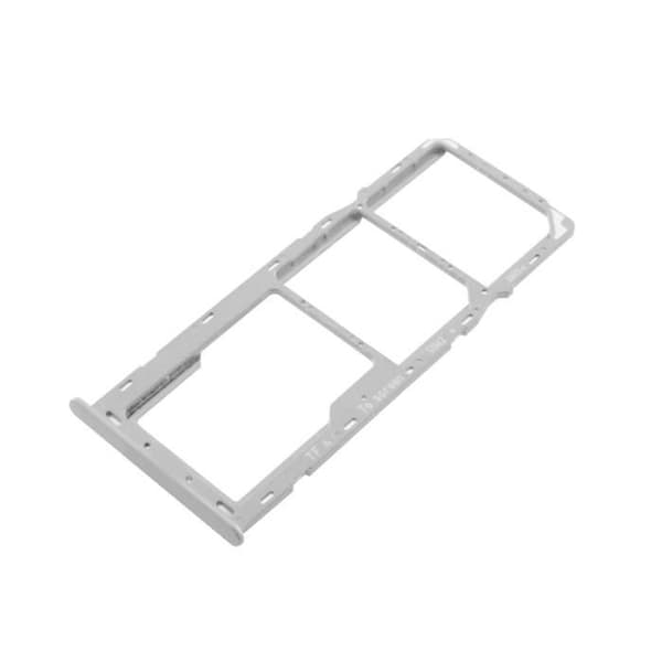 Samsung Galaxy A22 5G Ersättningsfack för SIM-kort - Vit - 2 Nano SIM-kortplatser - Micro-SD-kortplats