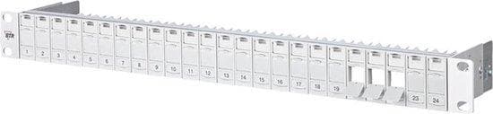 METZ CONNECT BTR E-DAT modul - Patch Panel - lysegrå - 1U - 24 porte (130920-00-E)