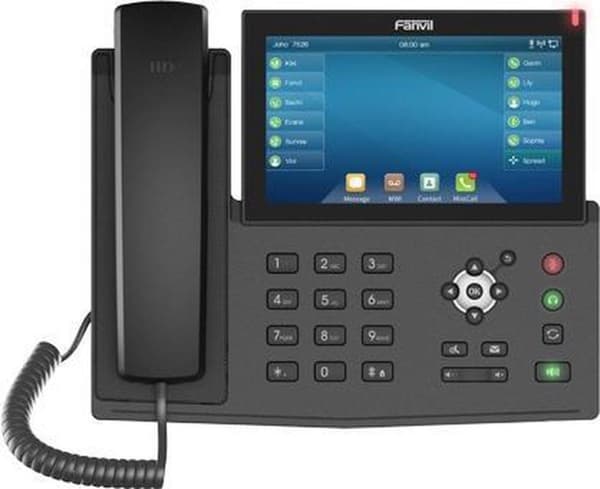 Fanvil X7 IP-telefon Sort håndsæt med ledning LED 20 linjer
