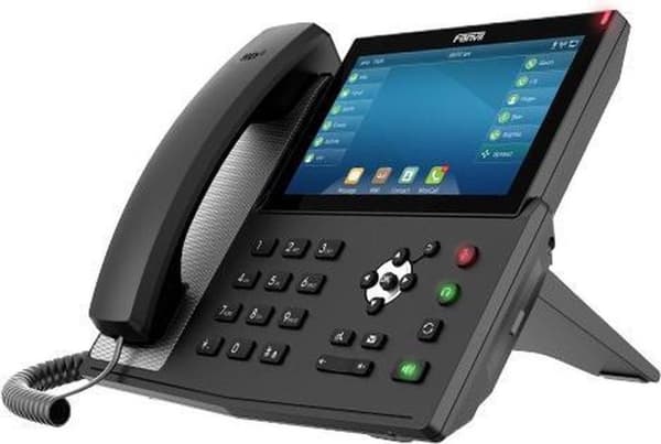 Fanvil X7 IP-telefon Sort håndsæt med ledning LED 20 linjer Sort