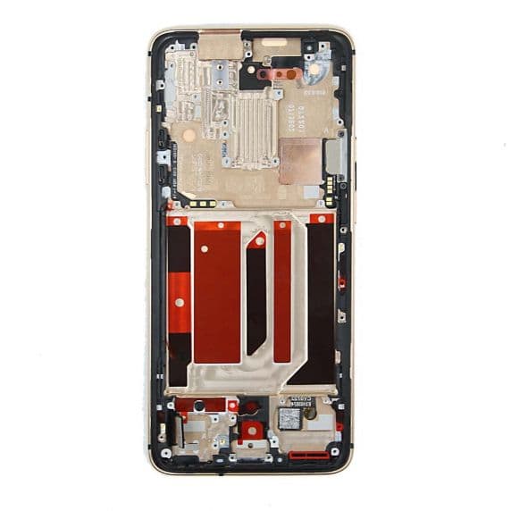 OnePlus 7 Pro Skärm/Display Original med Ram – Guld