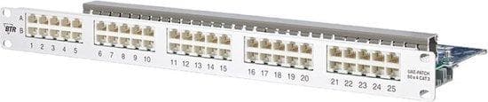 METZ CONNECT BTR UAE 50x8(4) - Patch Panel - 1U - 50 porte (130886-E) Aluminium, Hvid