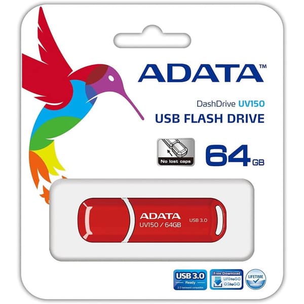 ADATA AUV150-64G-RRD 64 GB DashDrive röd