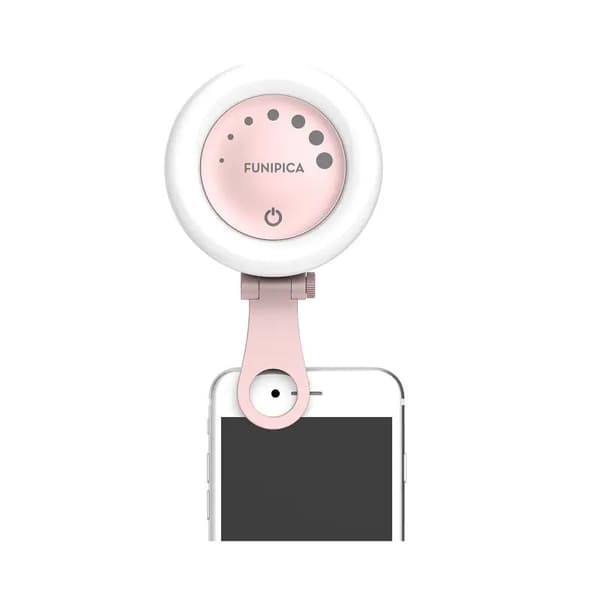 TikTok Selfie Lampa Ring - Rosa