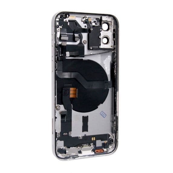 iPhone 12 Baksida/Komplett Ram - Vit