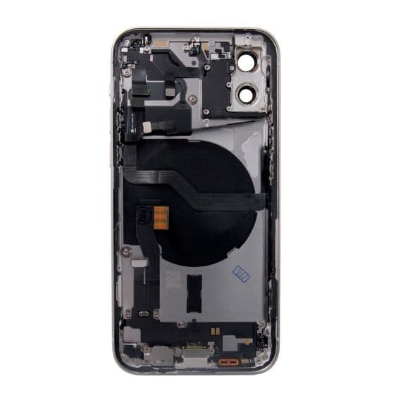 iPhone 12 Baksida/Komplett Ram - Vit