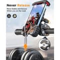 Miniatyrbild 2 av 6: Motorcycle Phone Mount, JOYROOM Bicycle Phone Holder, Universal Mountain/Road Bike Handlebar, Bike Phone Mount, Flexible Adjustable Angle, Anti-Slip S