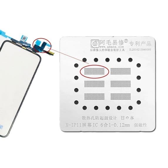 Plattform till Lödningsarbete för Skärm/Display IC Chip iPhone X-12