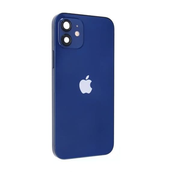 iPhone 12 Baksida/Komplett Ram - Blå