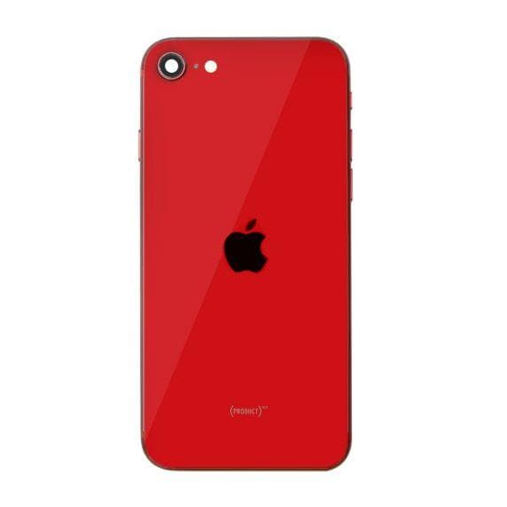 iPhone SE 2020 Baksida Med Komplett Ram - Röd