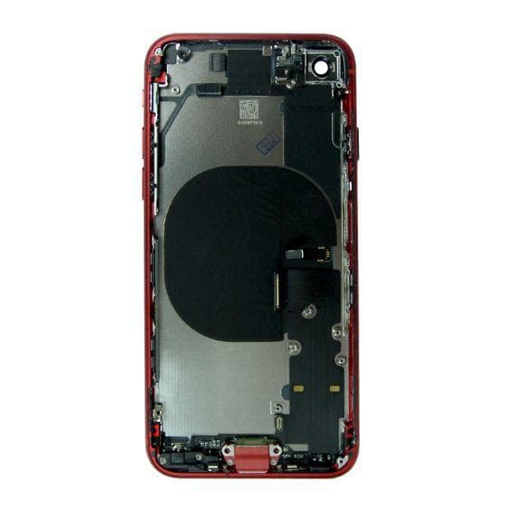 iPhone SE 2020 Baksida Med Komplett Ram - Röd