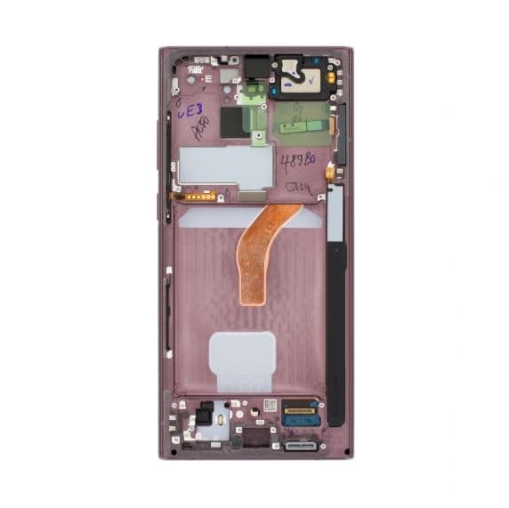 Samsung Galaxy S22 Ultra (S908B) Skärm med Display Original - Burgundy