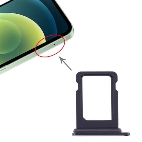 iPhone 12 Simkortshållare - Svart