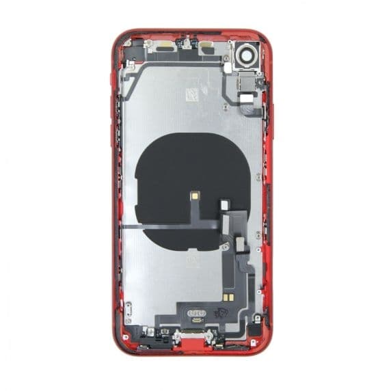 iPhone XR Baksida med Komplett Ram - Röd