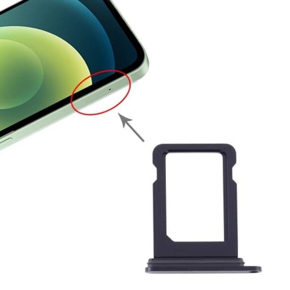 iPhone 12 Mini Simkortshållare - Svart