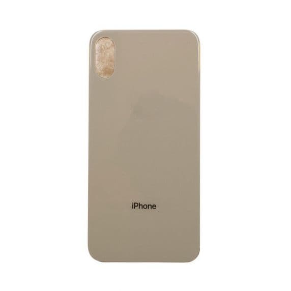 iPhone XS Baksida Med Bakglas - Guld