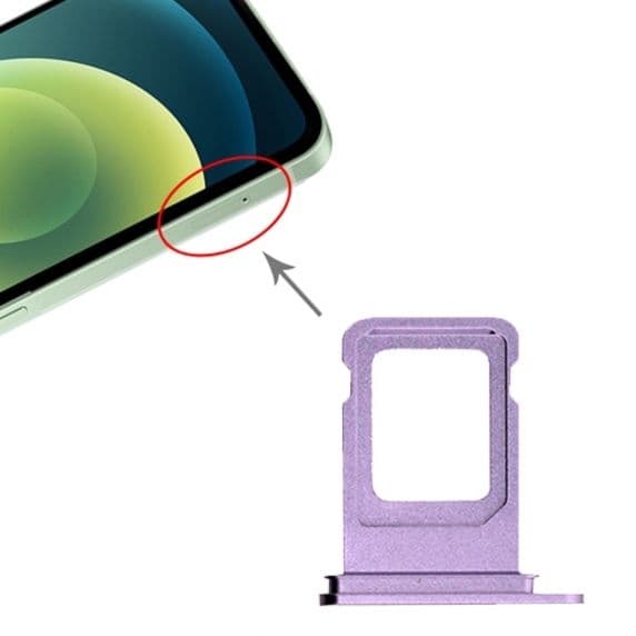 iPhone 12 Simkortshållare - Lila