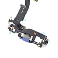 Miniatyrbild 4 av 4: iPhone 12/12 Pro Laddkontakt Flexkabel - Blå