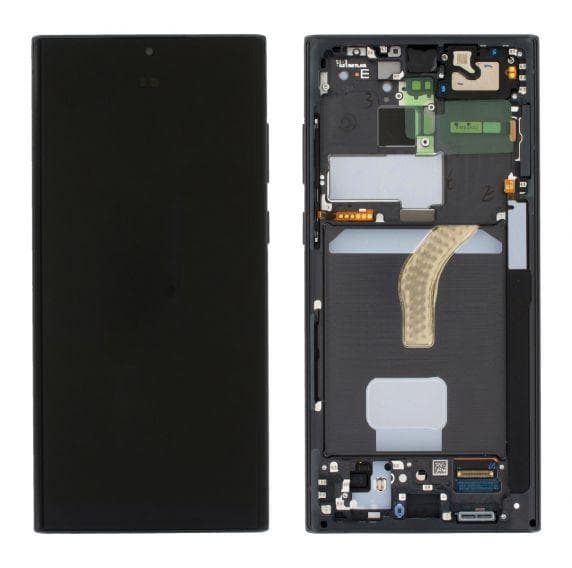 Samsung Galaxy S22 Ultra (SM-S908B) Skärm med Display - Svart