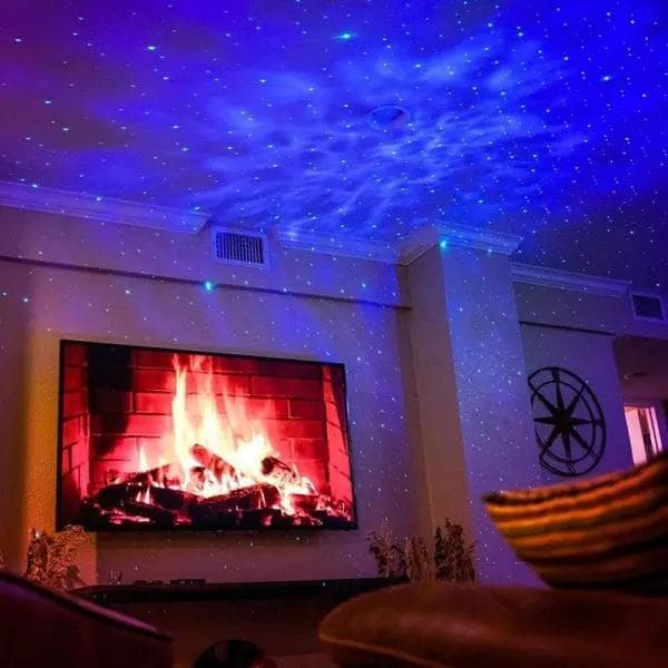LED Galaxy Light - Stjärnlampa / Nattlampa - Svart