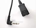 Miniatyrbild 4 av 6: Snom ACPJ 3,5 mm adapterkabel för att ansluta A100M och A100D headset till DECT-lur M25/M65/M85 eller annan telefon/smarttelefon/dator med 3,5 mm utta