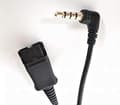 Miniatyrbild 5 av 6: Snom ACPJ 3,5 mm adapterkabel för att ansluta A100M och A100D headset till DECT-lur M25/M65/M85 eller annan telefon/smarttelefon/dator med 3,5 mm utta