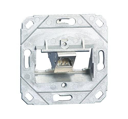 BTR E-Dat 8(8) UPO Vägguttag Vit Silver