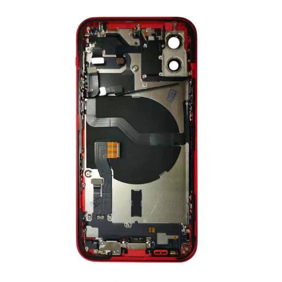 iPhone 12 Komplett Baksida med Ram – Röd