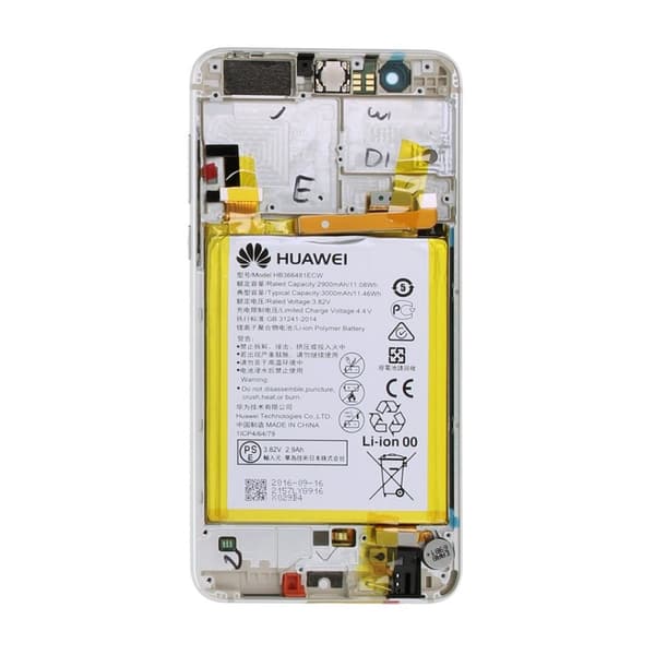 Huawei Honor 8 Skärm + LCD och Batteri Original - Vit