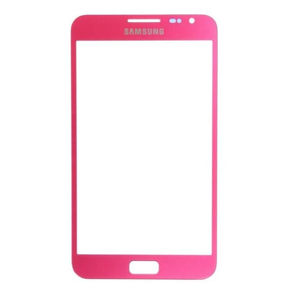 Skärmglas i rosa + lim för Samsung Galaxy Note N7000