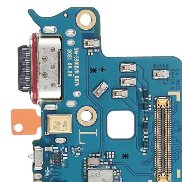 Original Samsung Galaxy S22 USB-C laddningsanslutning SIM-kortläsare