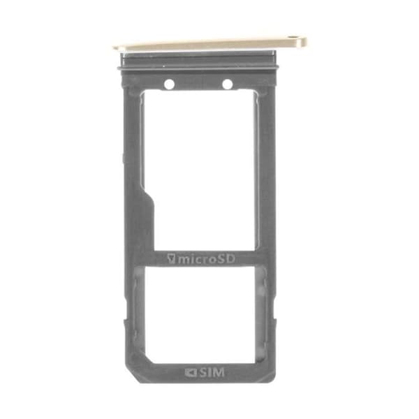 Ersättningsfack för SIM-kort - Samsung Galaxy S7 - Guld - Fack för nano SIM-kort och micro-SD-kort