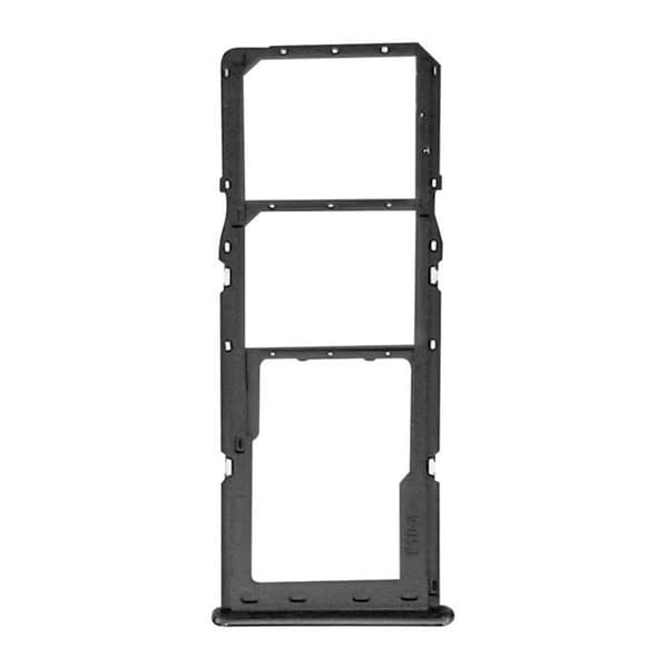 Ersättningsfack för SIM-kort - Samsung Galaxy A32 - Svart - 2 nano SIM-kortplatser och 1 micro-SD-fack