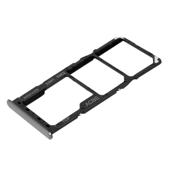 Ersättningsfack för SIM-kort - Samsung Galaxy A32 - Svart - 2 nano SIM-kortplatser och 1 micro-SD-fack