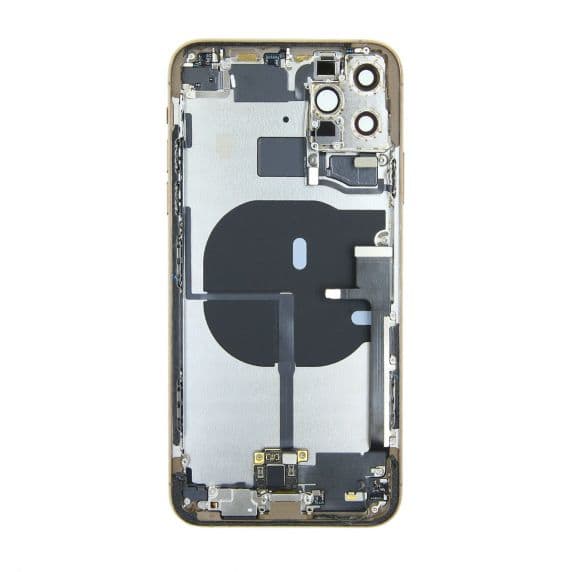 iPhone 11 Pro Max Original Baksida Komplett med Ram – Guld