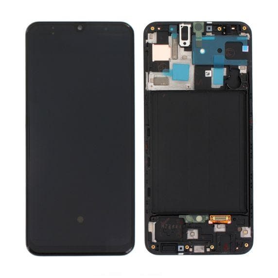 Samsung Galaxy A50 (SM-A505F) Skärm/Display Original - Svart
