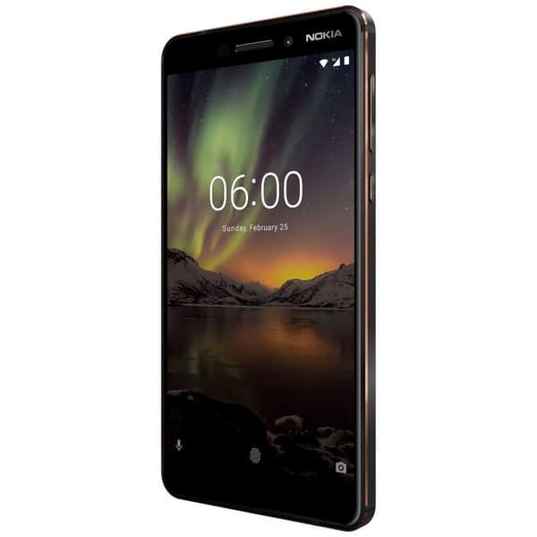 Nokia 6.1 (2018) smartphone (svart/koppar)