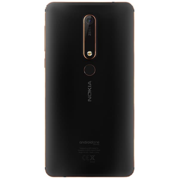Nokia 6.1 (2018) smartphone (svart/koppar)