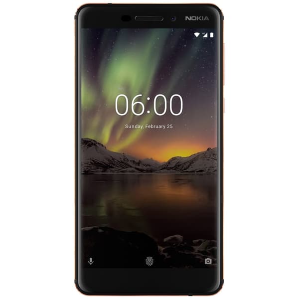Nokia 6.1 (2018) smartphone (svart/koppar) Svart, Koppar