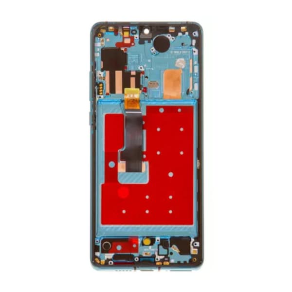 Huawei P30 Pro Skärm med LCD Display OEM - Aurora Blå