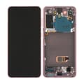 Miniatyrbild 1 av 5: Samsung Galaxy S21 5G Skärm med LCD Display Original - Rosa