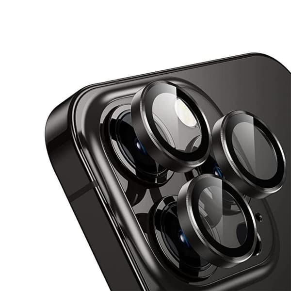 iPhone 14 Pro Max Kameralins med Ram - Rymdgrå